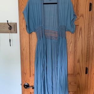 Indigo thread cardigan